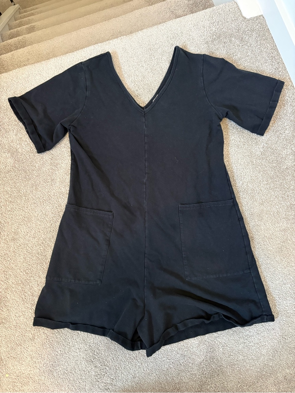 Smash & Tess Black V-Neck One-Piece Romper